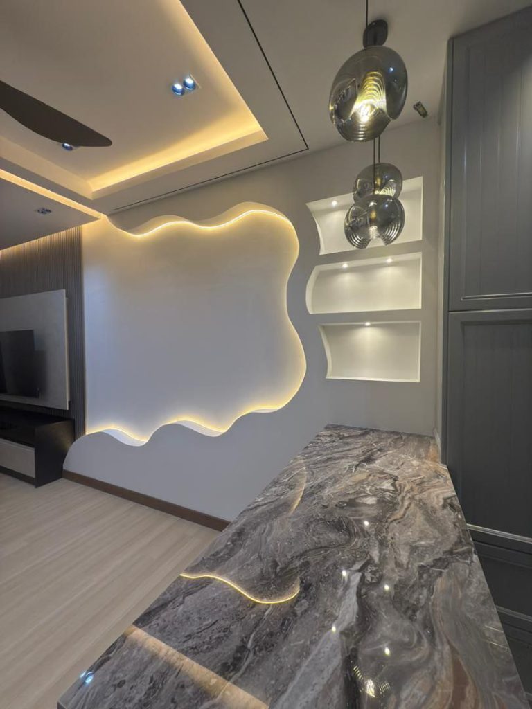 Interior Design & Custom Works – Partition LED Wall Stylish