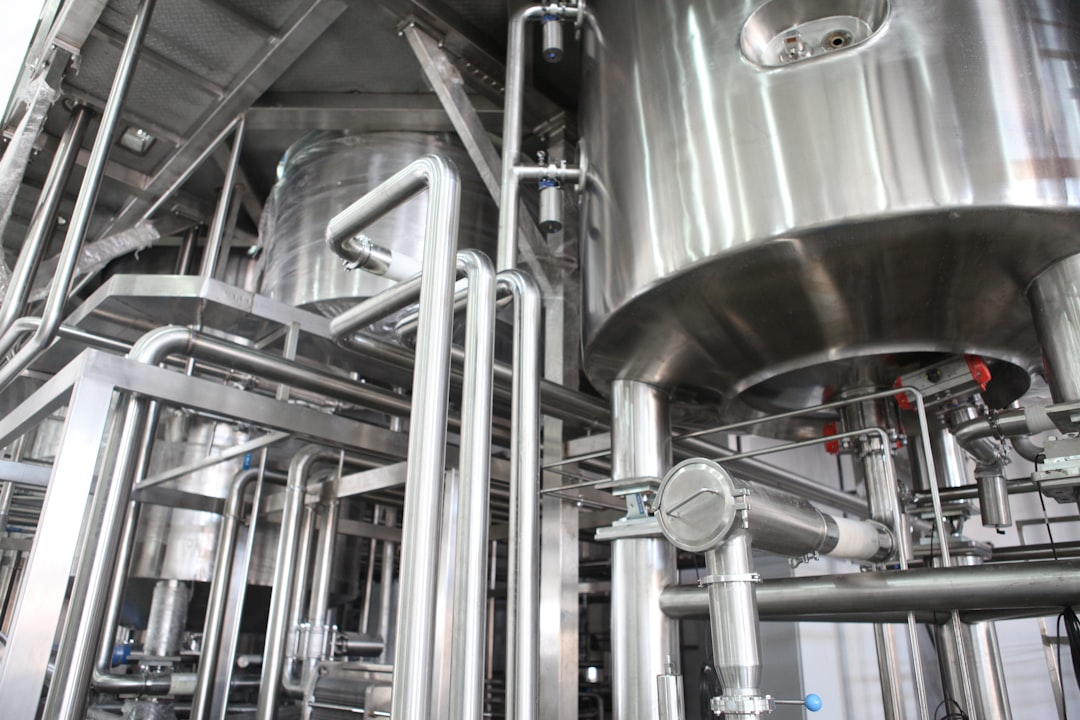 Industrial washing and sanitation equipment in a clean processing facility