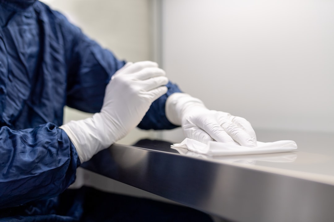 Personnel cleaning a controlled production or laboratory environment